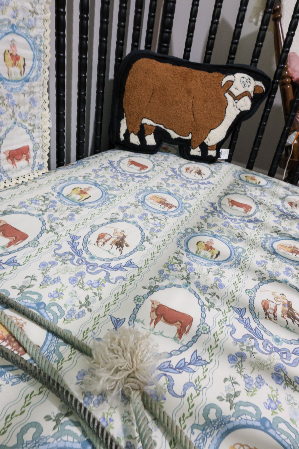 Bluebonnet Ranch Jersey Cotton Crib Sheet | PREORDER