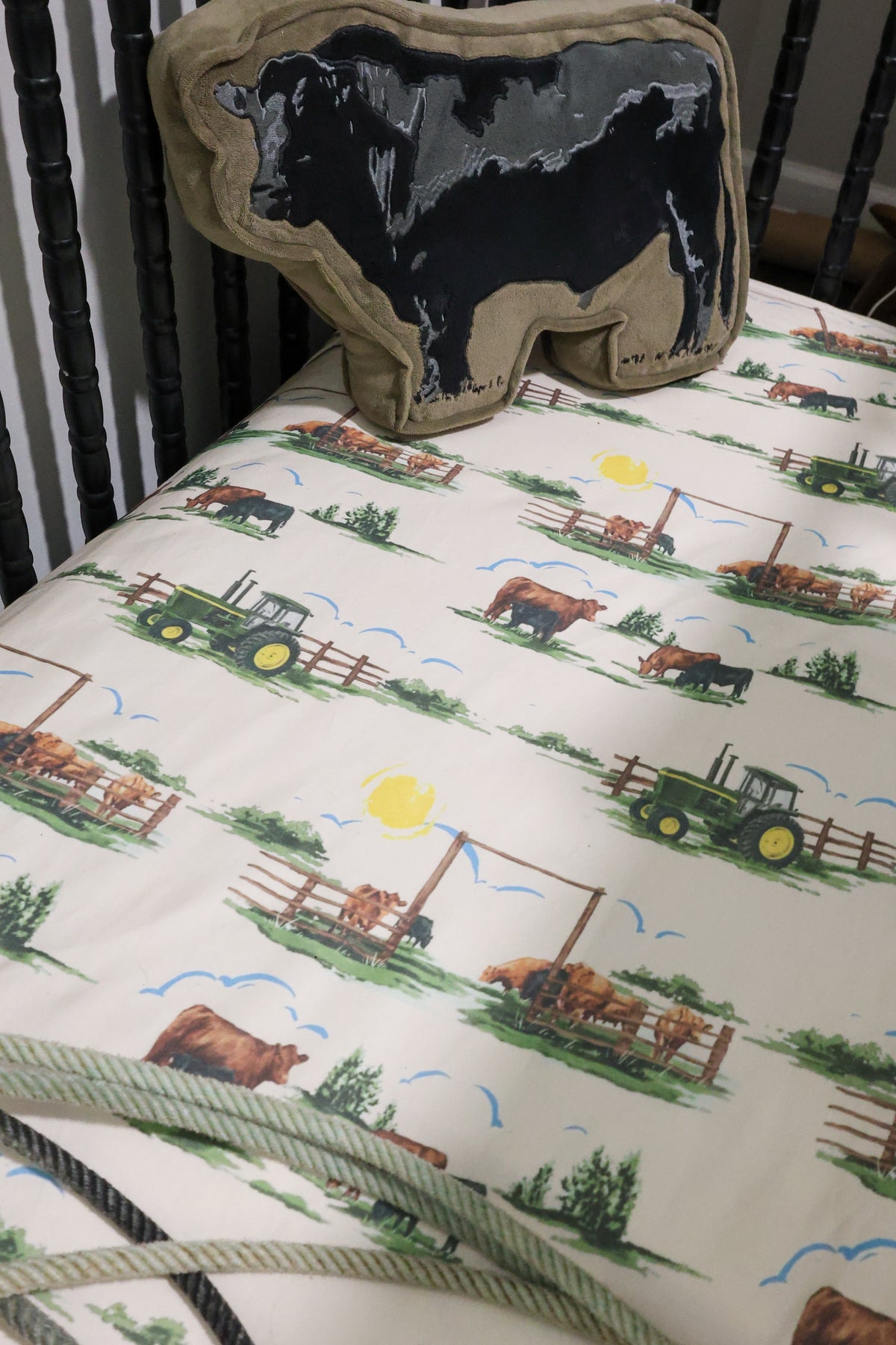 Ranch Life Jersey Cotton Crib Sheet | PREORDER