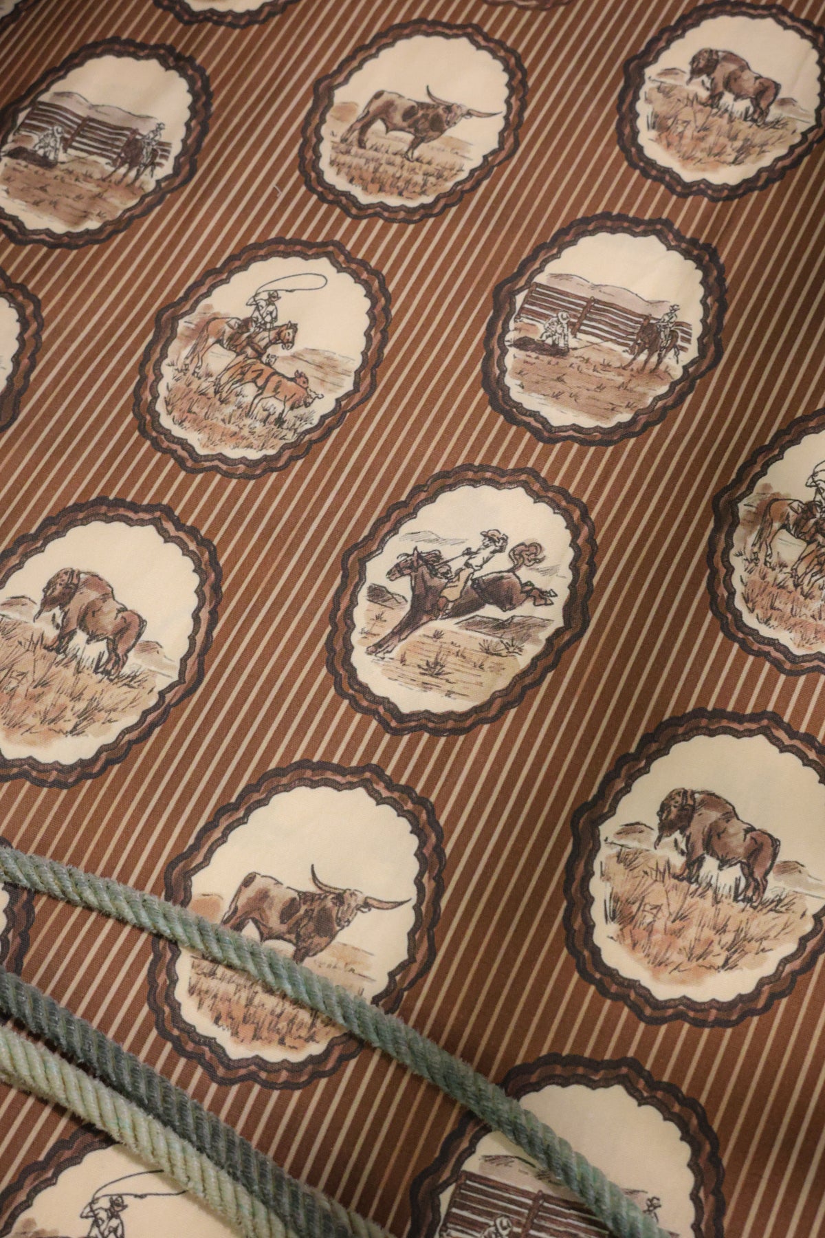 Cowboy Western Heirloom Jersey Cotton Crib Sheet | PREORDER