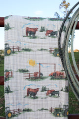 The Ranch Life Muslin Blanket | PREORDER