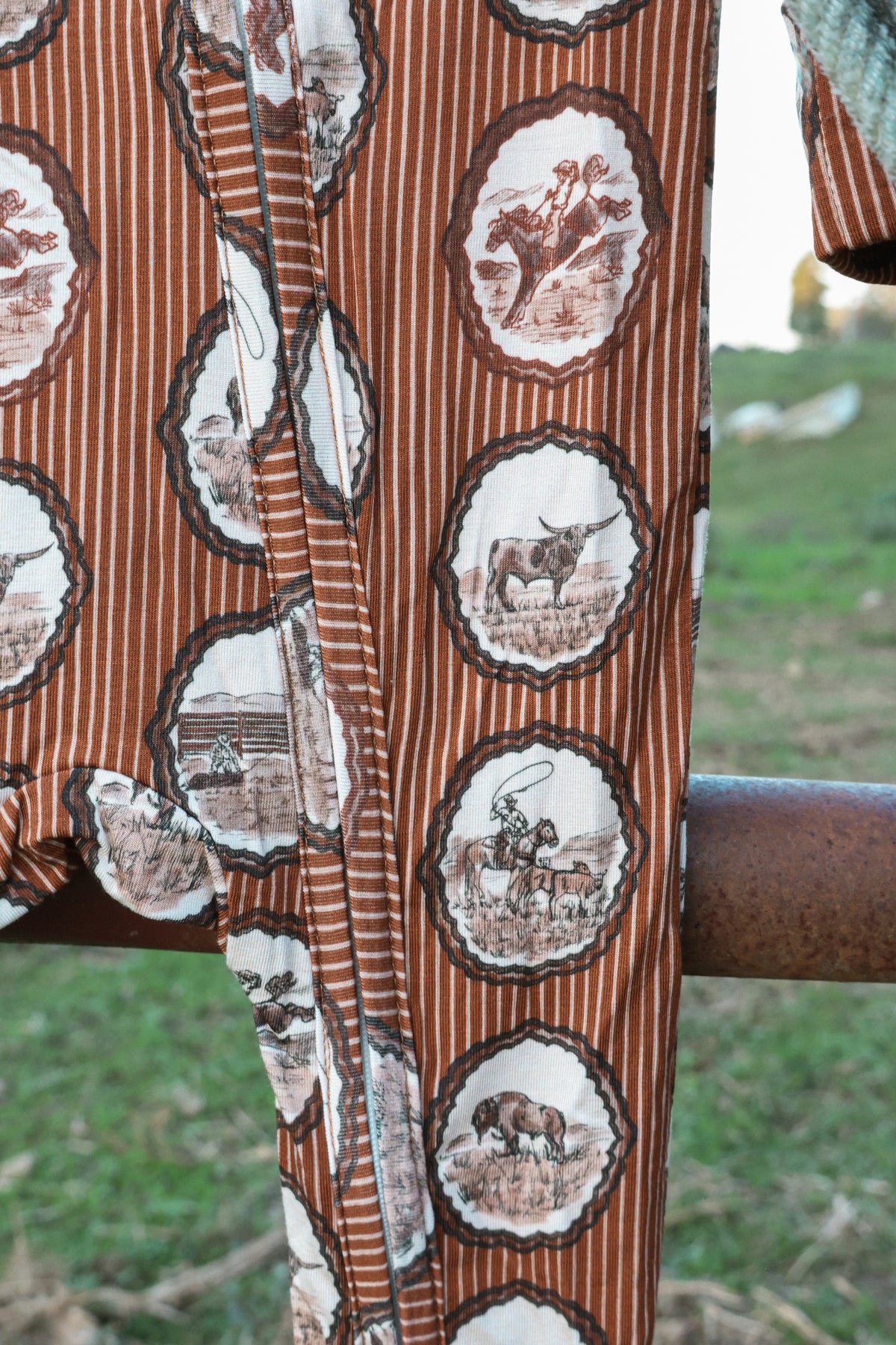 Cowboy Western Heirloom Bamboo Convertible Sleeper | PREORDER