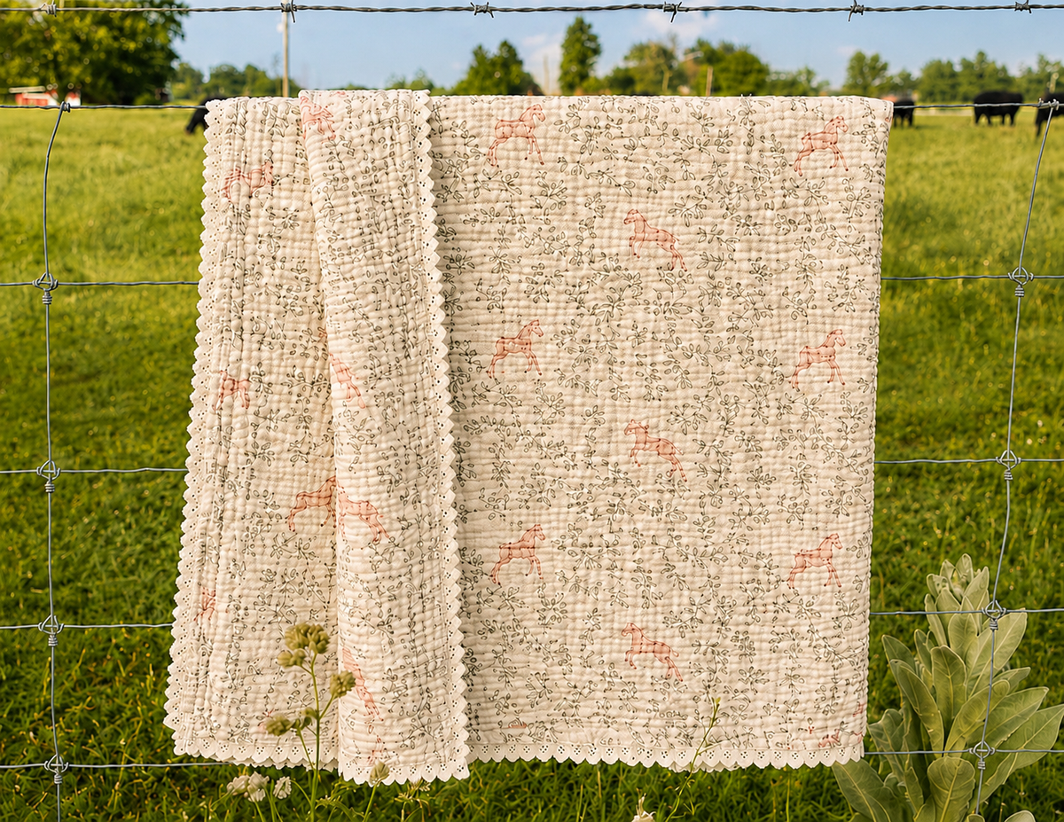 Prairie Foal Muslin Blanket