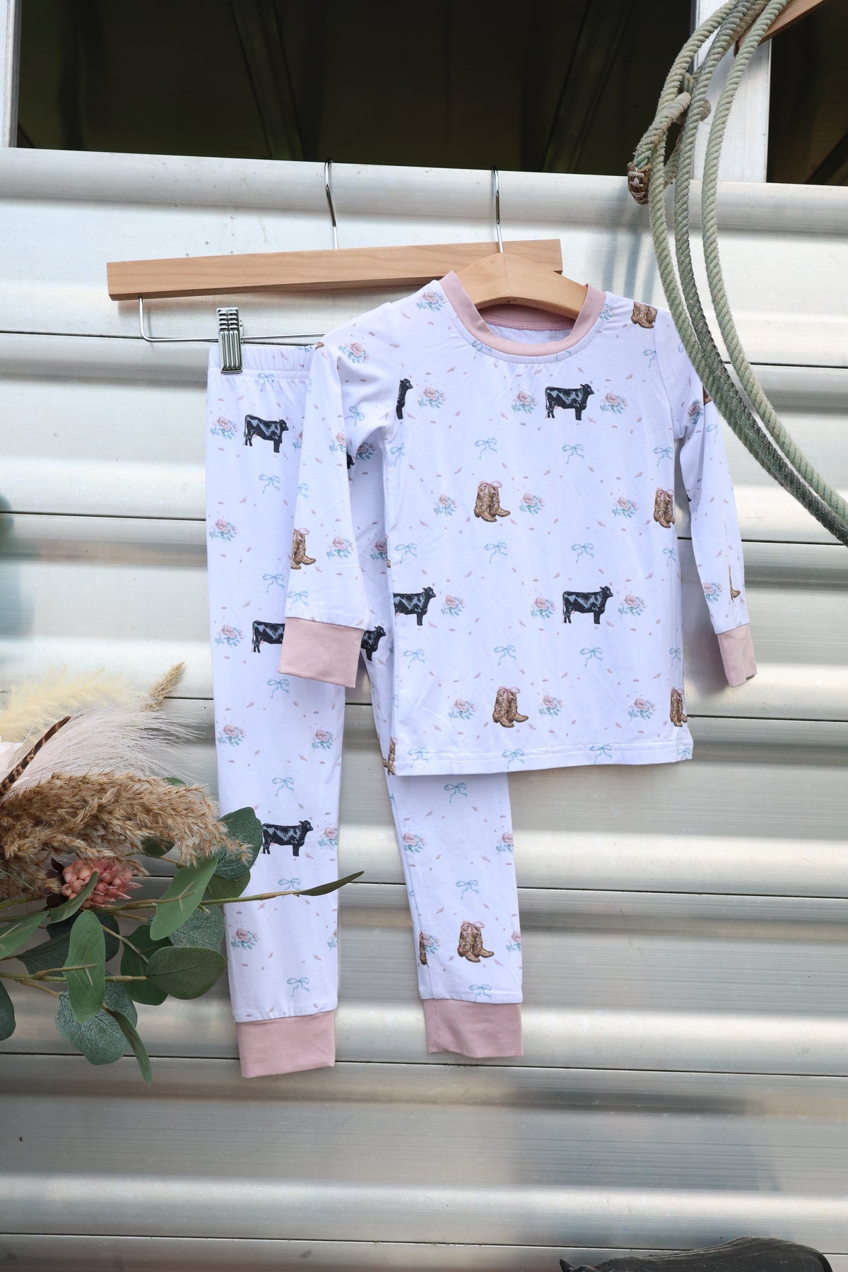 The Angus Blush Two Piece Pajama Set | PREORDER