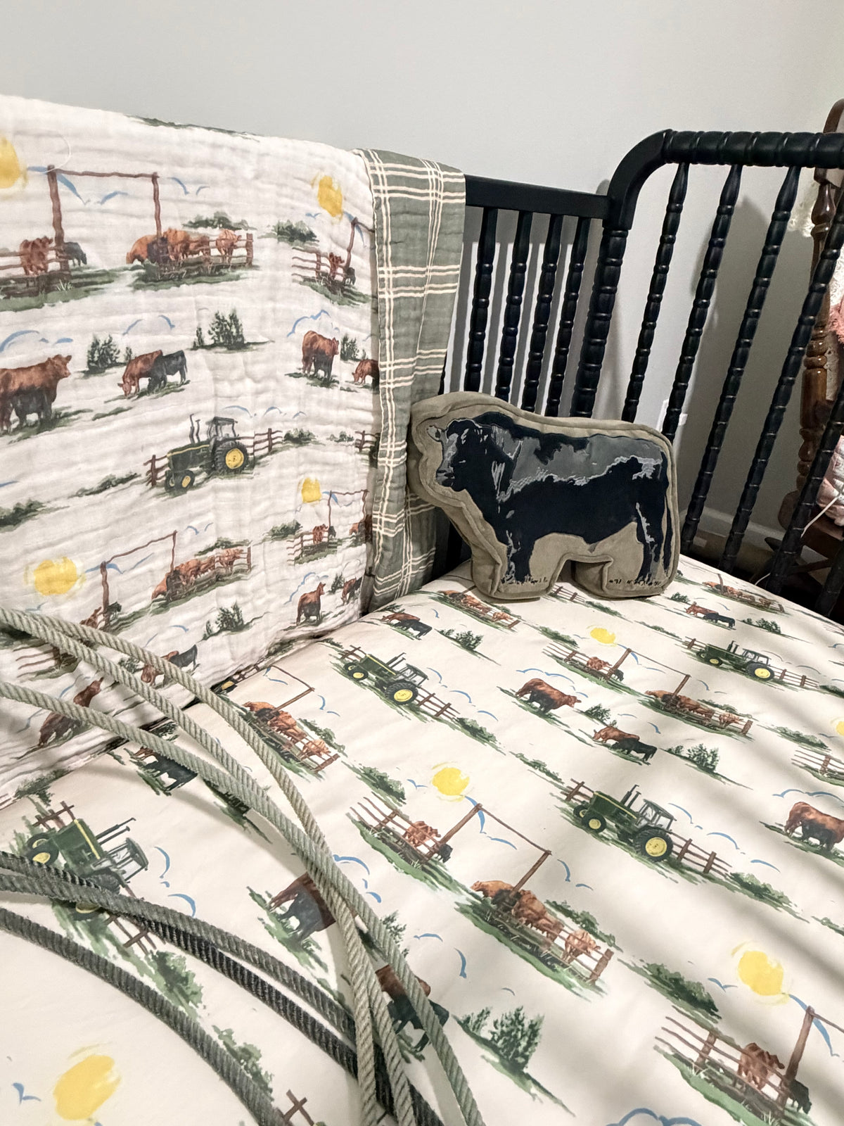 Ranch Life Jersey Cotton Crib Sheet | PREORDER