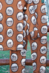 Cowboy Western Heirloom Two Piece Pajama Set | PREORDER