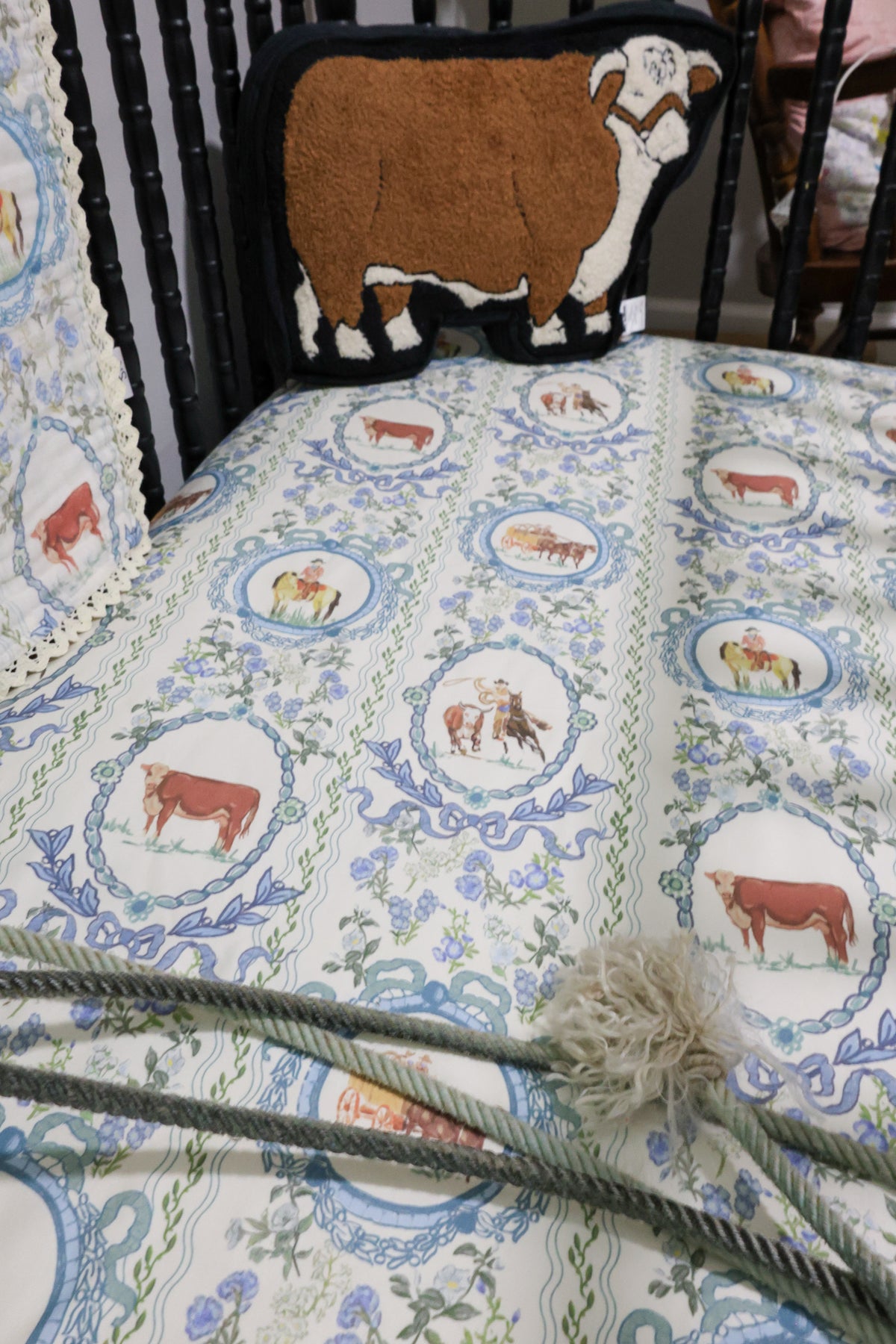 Bluebonnet Ranch Jersey Cotton Crib Sheet | PREORDER