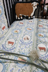 Bluebonnet Ranch Jersey Cotton Crib Sheet | PREORDER