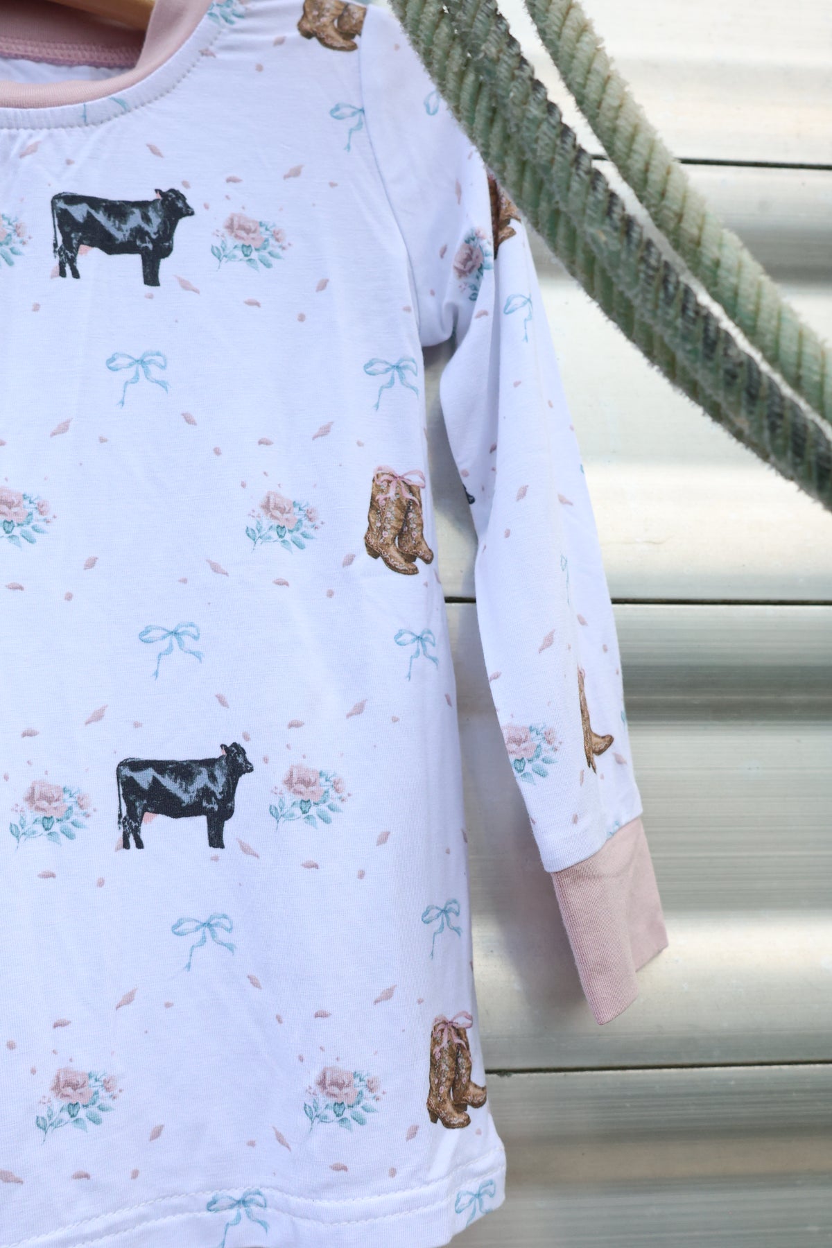 The Angus Blush Two Piece Pajama Set | PREORDER