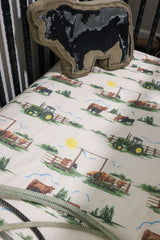 Ranch Life Jersey Cotton Crib Sheet | PREORDER